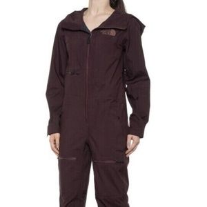 New Womens North Face Beatty Ski Suit Snow Suit Root Brown MSRP $549